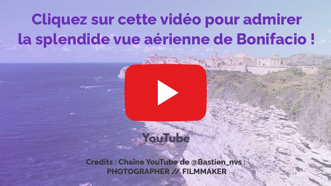 Vue aérienne de la côte de Bonifacio : Couverture de vidéo YouTube